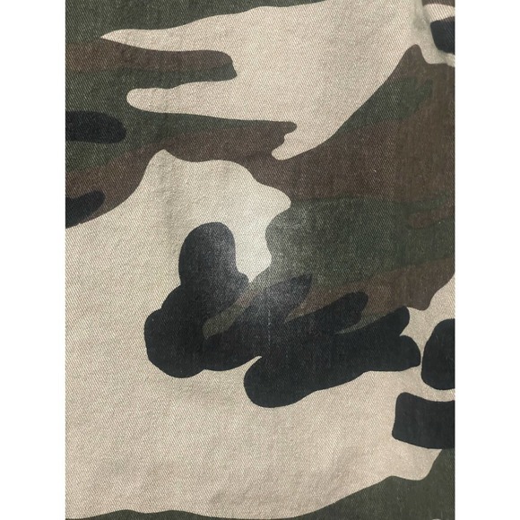 Ellison Glam Fighter Camo Jacket Medium Sequin Stars Military Style - Picture 11 of 12